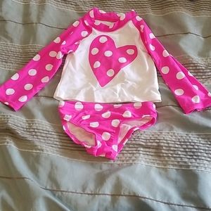 Size 2T 2-piece bathing suit